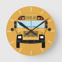 Classroom Teacher and School Bus Driver Round Clock