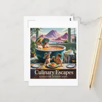 Surreal Soup Hot Tub Adventures Advertisement Postcard