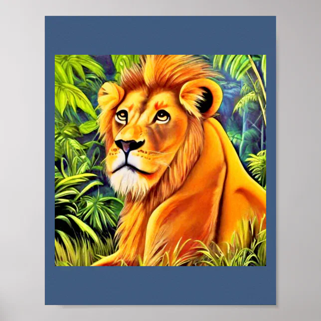  Lion au repos Poster