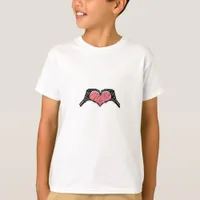 Skeleton Hand Heart Sign Valentines Day Classic T-Shirt