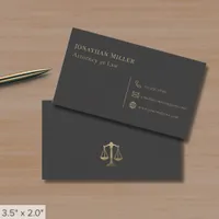 Simple Lawyer Scales of Justice Business Card