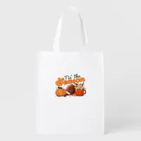 Tis The Season Football Mug Autumn Design Grocery Bag