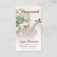 Roses Violin Musician Business card