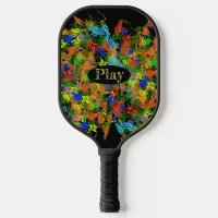 Cool Paint Splotch Design Pickleball Paddle