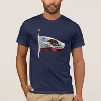 State Flag of California Blue Sky Photo T-Shirt