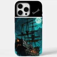 Pirate Ship Moonlight Galleon iPhone 16 Pro Max Case