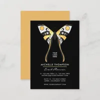 Mystical Celestial Gold Moth Business Card