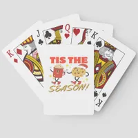 Tis The Season Christmas Retro Characters Poker Cards