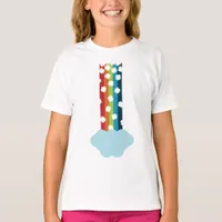 Bright Rainbow Four-Leaf Clover Minimalist T-Shirt