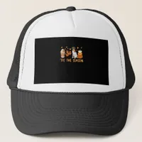 Tis The Season German Shorthaired Dog Fall Pumpkin Trucker Hat