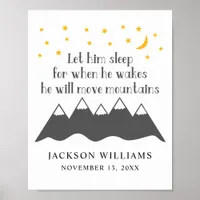 Let Him Sleep Name Nursery Wall Art