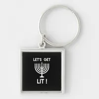 Happy Hanukkah Tis The Season Get Keychain