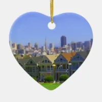 Painted Ladies in San Francisco (Tilt & Shift) Ceramic Ornament