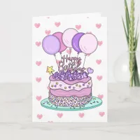 Sweet Birthday Card for Her | Birthday Cake 