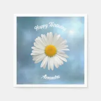 Cheerful White Daisy Napkins