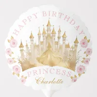 Pink and Gold Princess Crown Party Balloon