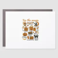 Retro Tis The Season Halloween Season Fall Car Magnet