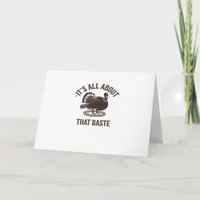 All About That Baste Christmas Trendy Modern Style Card