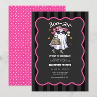 Boo-Jee Halloween Ghost Bachelorette Party Invitation