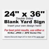 24" x 36" Design your Own Yard Sign