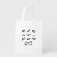 Cottagecore Aesthetic Mushroom Academia Frog Gobli Grocery Bag