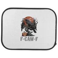 F-Caw-F Funny Raven Gothic Crow Bird Halloween Tre Car Floor Mat