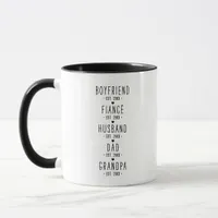 Personalized Grandpa Milestones Gift Mug