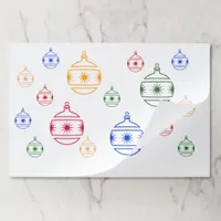 Paper Placemat - Christmas Ornaments