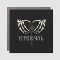 Skeleton Hands Heart Classic Car Magnet