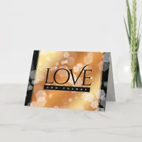 Elegant 7th 22nd 49th Copper Wedding Anniversary Thank You Card