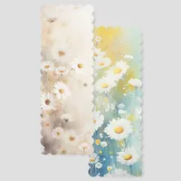 Whimsical Daisy Flowers Two-sided Bookmarks