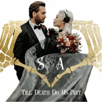 Gothic Skeleton Hands Till Death Wedding Photo Cutout