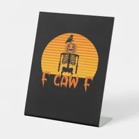 F-Caw-F Crow Classic Aesthetic Casual Pedestal Sign