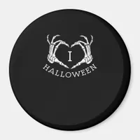 Halloween Skeleton Heart Fall Magnet