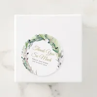 Olive Leaf/Script/names/message/wedding thankyou Favor Tags