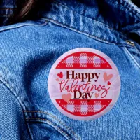 Heartfelt Celebration: Happy Valentines Day Button