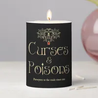 Curses and Poisons Pillar Candle