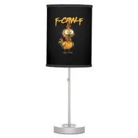 F-Caw-F Funny Chicken Humor F-Caw-F Quote Rooster  Table Lamp