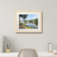 Photograph Bridge River Loire in Tours France Framed Art