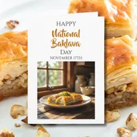Happy National Baklava Day | November 17th Card