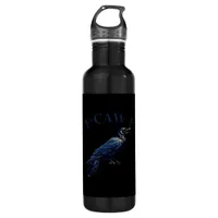 Crow, F-Caw-F Funny Bird Creative Casual Stainless Steel Water Bottle