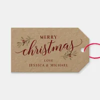 Christmas Gift Tag | Calligraphy & Ivy