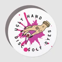 Ugly Hand Dyes Car Magnet