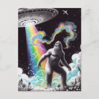 Sasquatch and the UFO Postcard