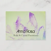 *~* Energy Healer Reiki Crystal Yoga Reiki Master Business Card