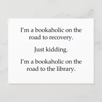 Bookaholic on the Road Postcard