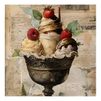 Ice cream Sundae Collage  Acrylic Print