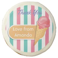 Ice Cream Birthday Party Guest Favor Sugar Cookie