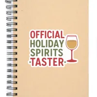 Christmas quote funny party spirits taster sticker