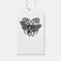 Deathshead Moth Classic Skeleton Hand Heart Style Gift Tags